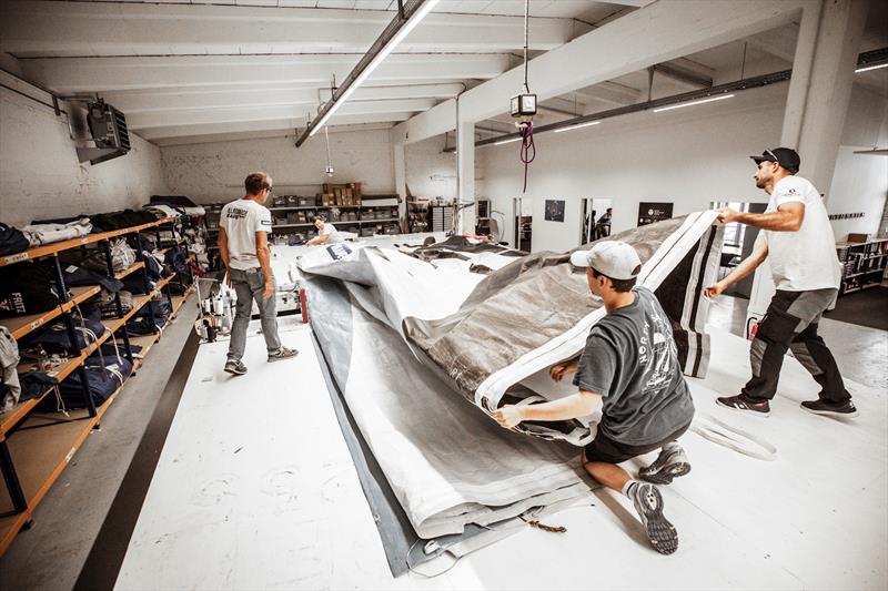 Allagrande Mapei ready to set sail again for The Ocean Race Europe after completing repairs in Kiel, Germany - photo © Pierre Bouras / Allagrande Mapei Racing / The Ocean Race