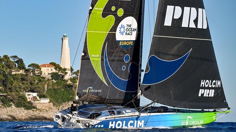 Team Holcim - PRB, skippered by Nico Lunven, at the start of Leg 4 during The Ocean Race Europe in Nice, France - photo © Jean-Louis Carli / The Ocean Race Europe 2025