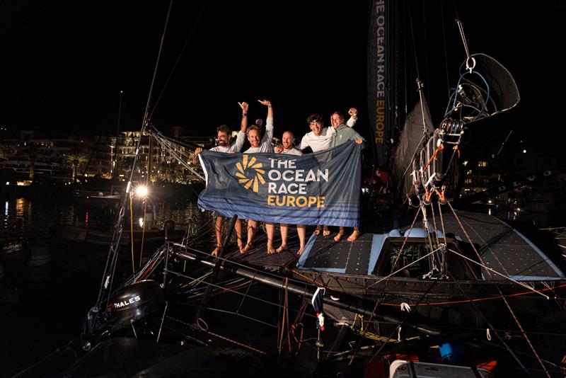 Aotearoa Ocean Racing's Conrad Colman was part of the crew on Team Amaala, skippered by Alan Roura - The Ocean Race Europe - at the finish in Boka Bay, Montenegro - September 16, 2025 - photo © The Ocean Race Europe