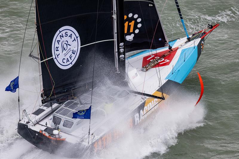 Transat Café L'or Le Havre Normandie 2025 Start - photo © Thomas Deregnieaux, Qaptur I 11th Hour Racing