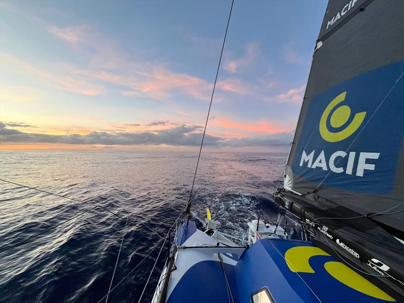 Macif during the Transat Café L'OR photo copyright Macif taken at  and featuring the IMOCA class