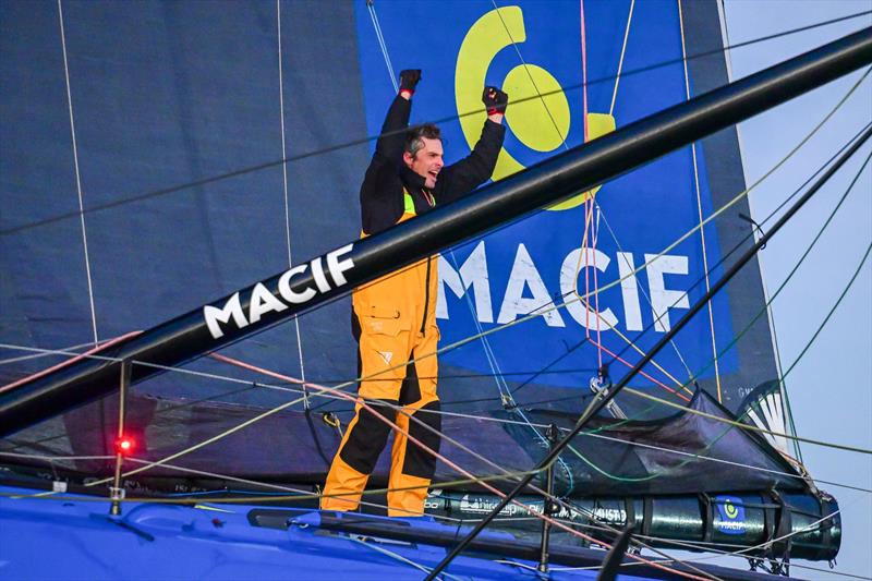 Charlie Dalin (FRA) is photographed after winning the Vendée Globe 2024, on January 14, in Les Sables d'Olonne, France - photo © Vincent Curutchet