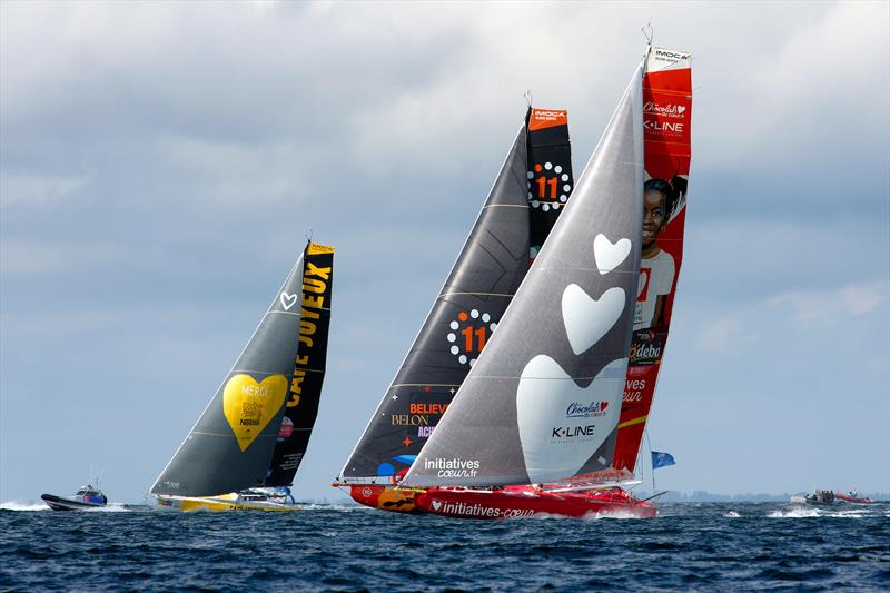 1000 Race start photo copyright François Van Malleghem / 1000 Race taken at  and featuring the IMOCA class
