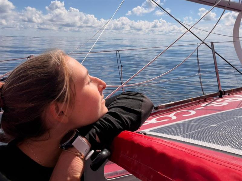 Violette Dorange during the 1000 Race photo copyright Violette Dorange / 1000 Race taken at  and featuring the IMOCA class