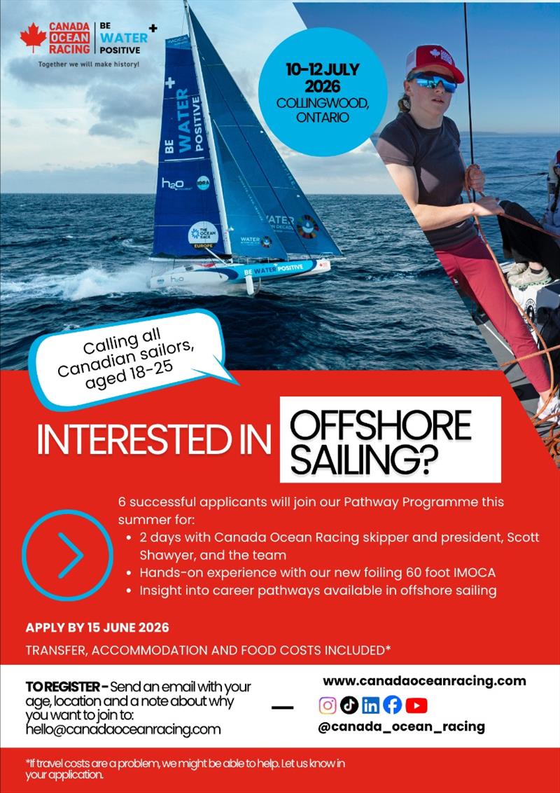 Canada Ocean Racing 2026 Pathway Programme for emerging Canadian talent - Open for applications - photo © Canada Ocean Racing