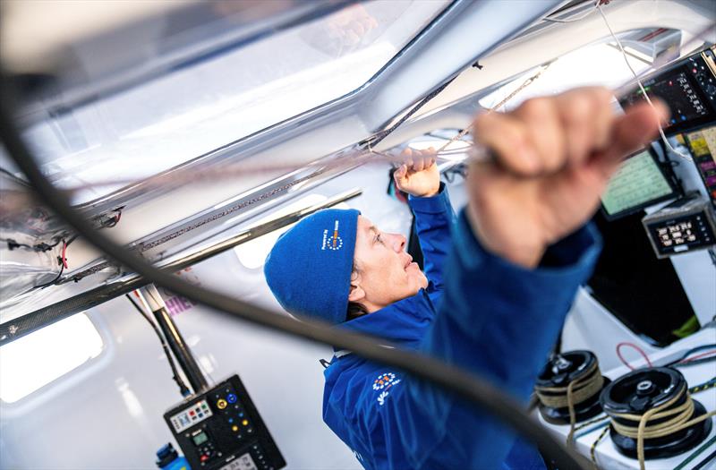 Team Francesca Clapcich in the Vendée Arctique - Day 8 photo copyright Meredith Rodgers / 11th Hour Racing taken at  and featuring the IMOCA class