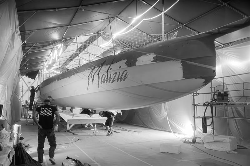 Team Malizia's new IMOCA race yacht, to be launched on 6 July 2026 in Lorient (photo from May 2026) - photo © Flore Hartout / Team Malizia
