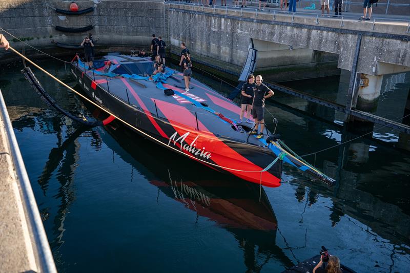 Malizia 4 launch photo copyright Marie Lefloch / Team Malizia taken at  and featuring the IMOCA class