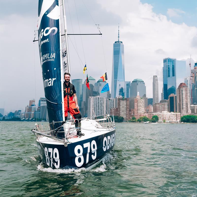 Quentin Debois on standby in New York - photo © Bjoern Kils