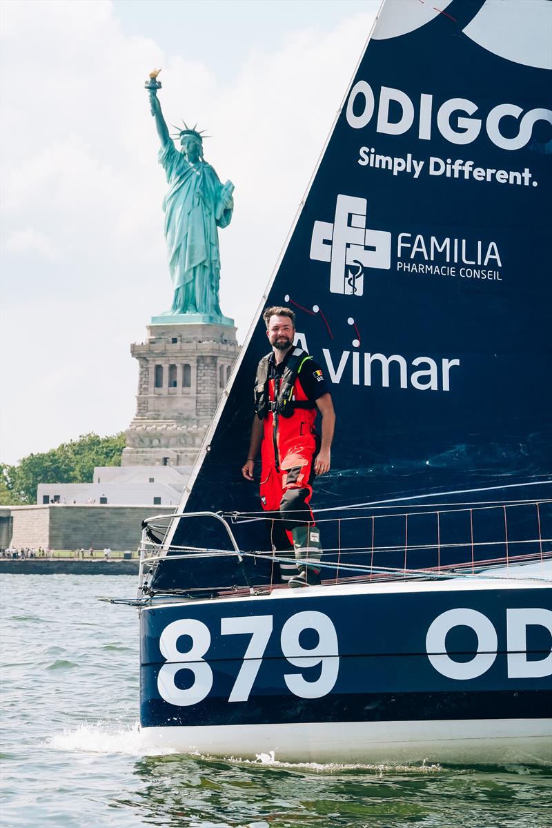 Quentin Debois on standby in New York - photo © Bjoern Kils