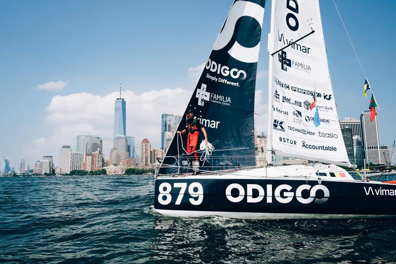 Quentin Debois on standby in New York - photo © Bjoern Kils