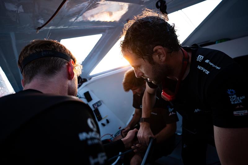 Co-skipper Julien Villion (right) will bring his navigation and weather routing expertise to the crew and race for the first time alongside Boris Herrmann (center) - photo © Gauthier Lebec / Team Malizia
