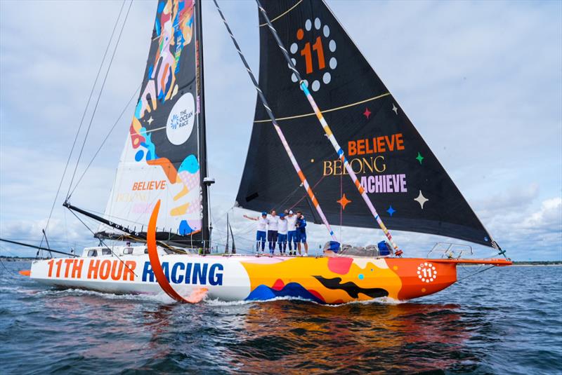 Team Francesca Clapcich Powered by 11th Hour Racing finishes 2nd in The Ocean Race Atlantic - photo © Maud Helfgott | polaRYSE | 11th Hour Racing