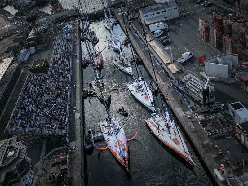 IMOCAs ahead of the Route du Rhum-Destination Guadeloupe - photo © Lou Benoist / AFP