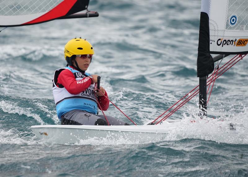 From the Slalom course - Day 4 - 2019 O'Pen BIC Worlds, Manly Sailing Club photo copyright Denis Garner taken at Manly Sailing Club and featuring the  class