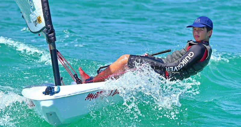 Luan Heitmann sailing an O'pen Skiff photo copyright Phuket Yacht Club taken at  and featuring the O'pen Skiff class