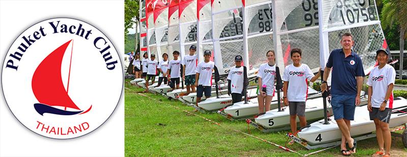 Young sailors and O'pen skiffs at Phuket Yacht Club photo copyright PYC taken at Phuket Yacht Club and featuring the O'pen Skiff class