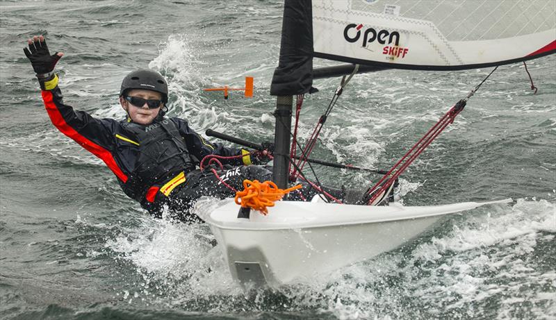 Corrado Dorrington (Gold Fleet Overall 1st palce) - 2021 Manly Cup O'pen Skiff Regatta  photo copyright Marg's Yacht Photos taken at Manly Yacht Club and featuring the O'pen Skiff class