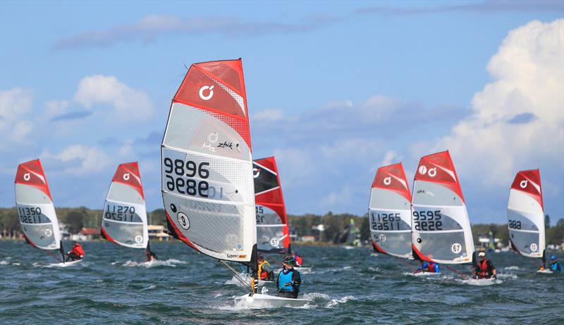 Tight Racing in the Open Skiffs - 2023 Zhik Combined High Schools Sailing Championships - photo © Red Hot Shotz - Chris Munro