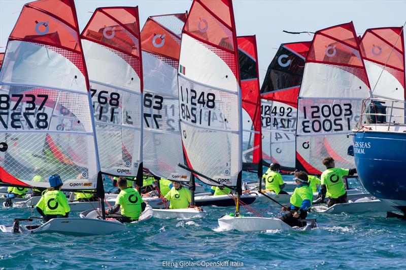 2023 Italian National Open Skiff Regatta in Taranto photo copyright Elena Giolai / Open Skiff Italia taken at  and featuring the O'pen Skiff class