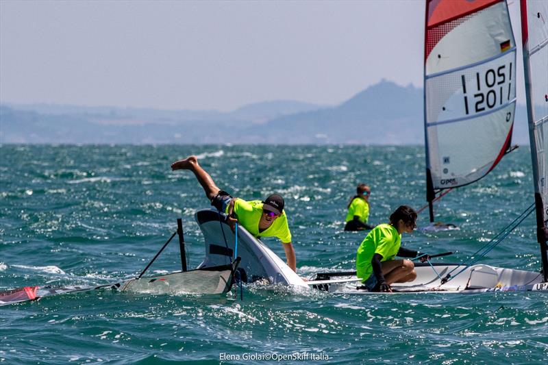 O'pen Skiff World Championship at Rimini day 1 photo copyright Elena Giolai / OpenSkiff Italia taken at Club Nautico Rimini and featuring the O'pen Skiff class