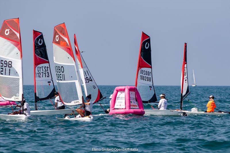 O'pen Skiff World Championship at Rimini day 2 photo copyright Elena Giolai / OpenSkiff Italia taken at Club Nautico Rimini and featuring the O'pen Skiff class