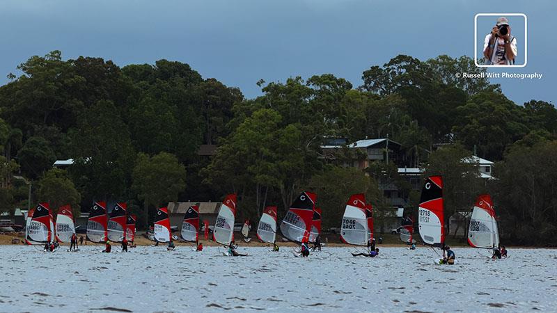 2024 AUS O'pen Skiff Championships photo copyright Russell Witt taken at Lake Cootharaba Sailing Club and featuring the O'pen Skiff class