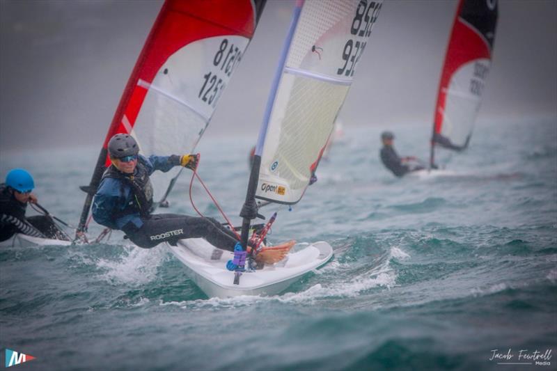 O'pen Skiff NZ Nationals - Manly SC - April 2024 photo copyright Jacob Frewtell Media taken at Manly Sailing Club and featuring the O'pen Skiff class