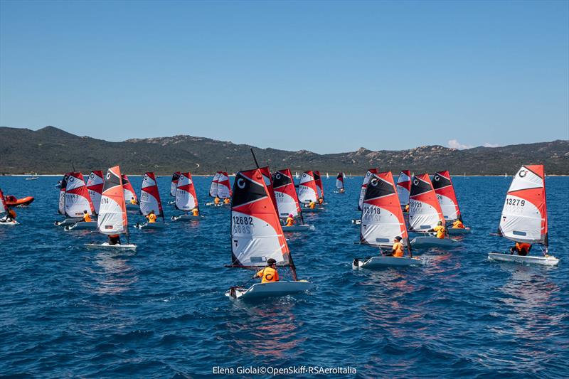 2026 Open Skiff Eurochallenge and RS Aero National Regatta in Porto Rotondo - Day 2 photo copyright Elena Giolai taken at Yacht Club Porto Rotondo and featuring the O'pen Skiff class