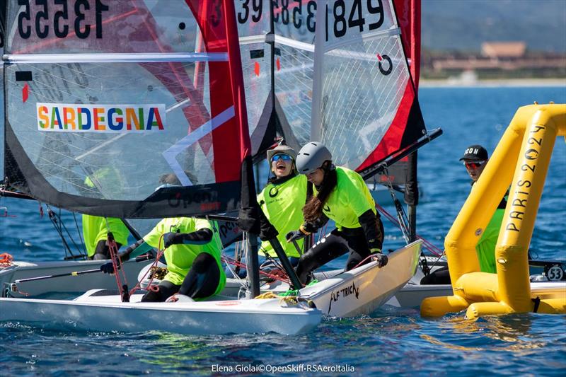 Open Skiff Eurochallenge & RS Aero Nationals day 3 photo copyright Elena Giolai taken at Yacht Club Porto Rotondo and featuring the O'pen Skiff class