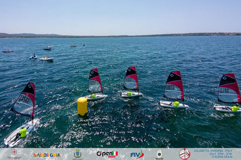 OpenSkiff World Championship 2026 in Calasetta, Italy - Day 2 photo copyright Elena Giolai taken at Lega Navale Italiana Sezione Sulcis and featuring the O'pen Skiff class