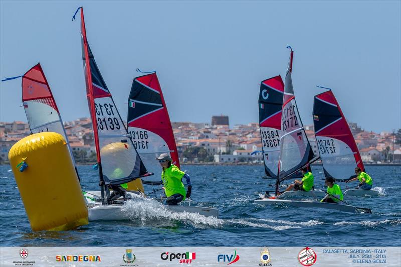 OpenSkiff World Championship 2026 in Calasetta, Italy - Day 2 photo copyright Elena Giolai taken at Lega Navale Italiana Sezione Sulcis and featuring the O'pen Skiff class