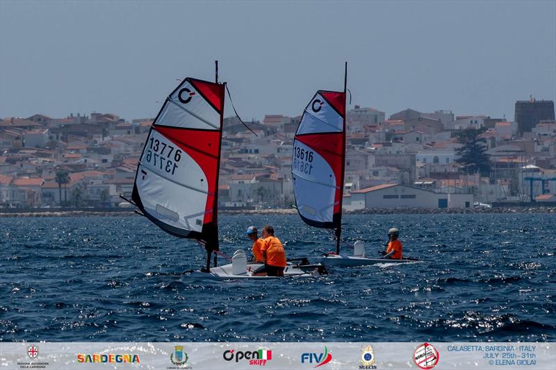 OpenSkiff World Championship 2026 in Calasetta, Italy - Day 3 photo copyright Elena Giolai taken at Lega Navale Italiana Sezione Sulcis and featuring the O'pen Skiff class