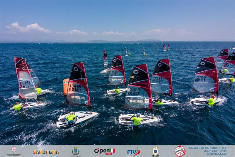 OpenSkiff World Championship 2026 in Calasetta, Italy - Day 4 photo copyright Elena Giolai taken at Lega Navale Italiana Sezione Sulcis and featuring the O'pen Skiff class