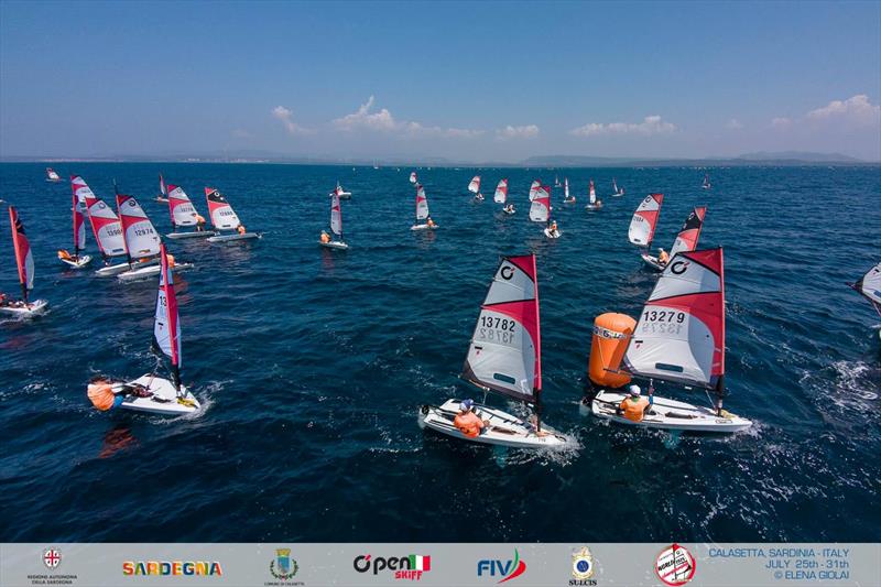 OpenSkiff World Championship 2026 in Calasetta, Italy - Day 4 photo copyright Elena Giolai taken at Lega Navale Italiana Sezione Sulcis and featuring the O'pen Skiff class