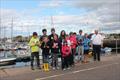 Main prize winners in the Scottish Optimist Traveller at Nairn © Alec Munro