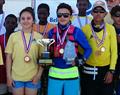 Optimist winners (l-r) Adyanerie Teck, Peter Joo, Devaughn Morrison in the Belize Sailing Association National Championships © Belize Sea Scouts / J.Balderamos