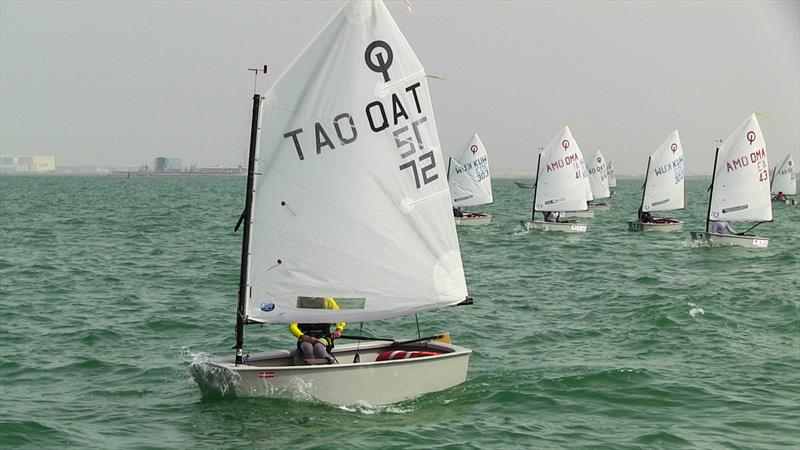 6th GCC Sailing Championships day 3 photo copyright Icarus Sailing Media taken at Doha Sailing Club and featuring the Optimist class