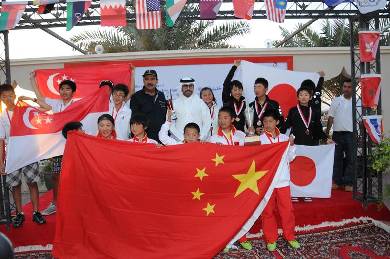 ODA Optimist Asian Championship 2014 day 2 photo copyright Jaffar Ali taken at Bahrain Maritime Sports Association and featuring the Optimist class