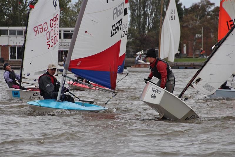 Slow handicap fleet at Oulton Week photo copyright Karen Langston taken at Waveney & Oulton Broad Yacht Club and featuring the Optimist class