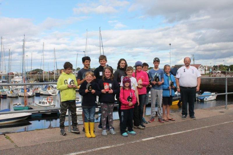 Main prize winners in the Scottish Optimist Traveller at Nairn - photo © Alec Munro