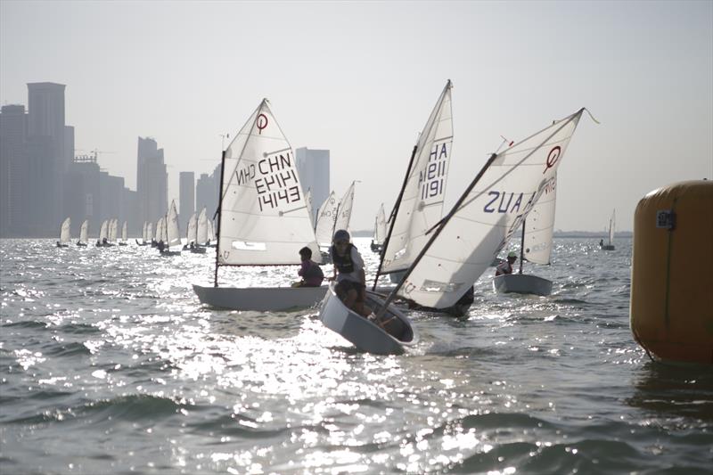 Optimist Asian & Oceanian Championships day 5 photo copyright Jayaram Korambil taken at Qatar Sailing & Rowing Federation and featuring the Optimist class