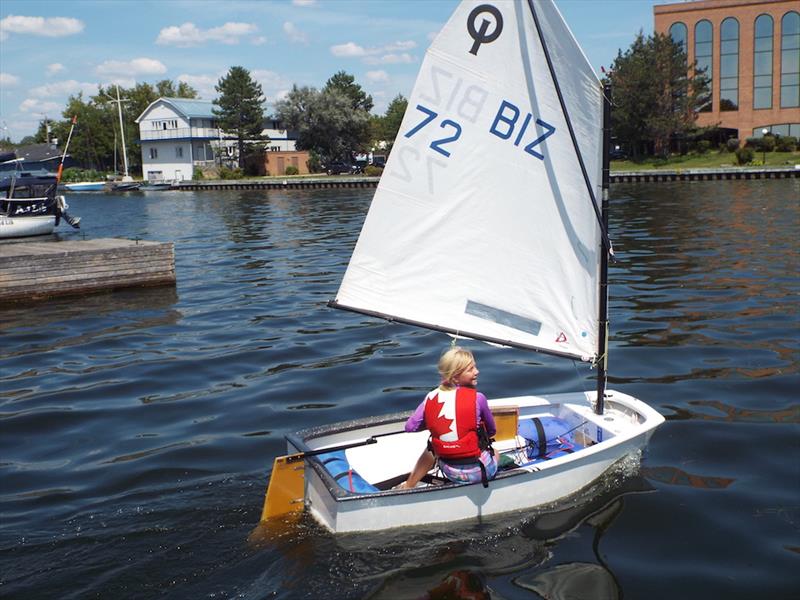 Caroline Sersland at Canada's Optimist Regatta in Kingston - photo © Forrest Jones