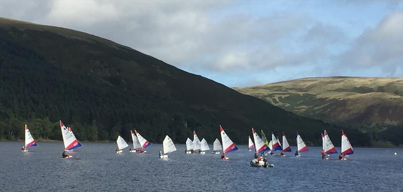 Scottish Optimist Travellers at St Mary's Lock photo copyright Andy Robertson taken at St Mary's Loch Sailing Club and featuring the Optimist class