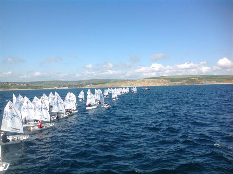 Optimist Selection Trials 2017 in Weymouth Bay photo copyright Alan Williams taken at Weymouth & Portland Sailing Academy and featuring the Optimist class