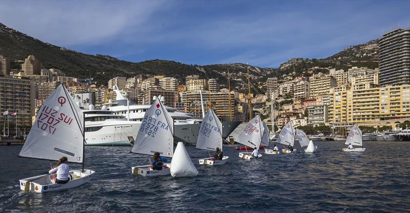 Monaco Optimist Team Race photo copyright Francesco Ferri taken at Yacht Club de Monaco and featuring the Optimist class