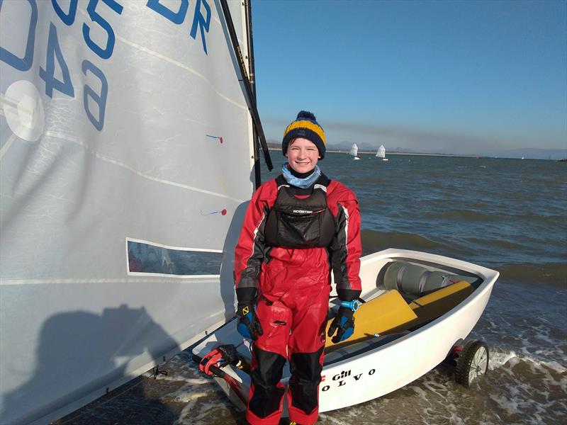 George Stewart at squad training, Pwllheli, February - photo © RYA North East