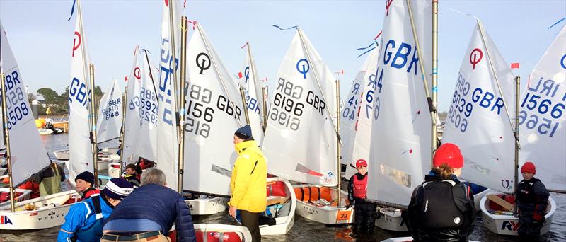 Volvo Gill Optimist Spring Championship in Lymington photo copyright Optimist class taken at Royal Lymington Yacht Club and featuring the Optimist class