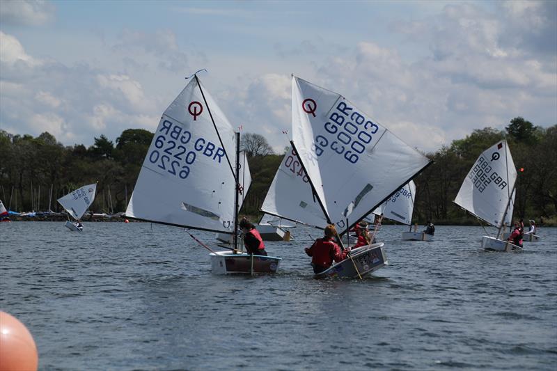 Scottish Optimist Travellers at Clyde Cruising Club, Bardowie photo copyright B Docherty taken at Clyde Cruising Club and featuring the Optimist class