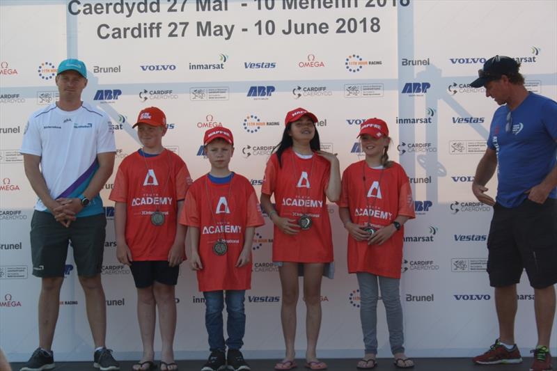 Red Team; Winners of the Sportsmanship Award during the Volvo Ocean Race Cardiff Stopover photo copyright Sharon Davidson-Guild taken at  and featuring the Optimist class